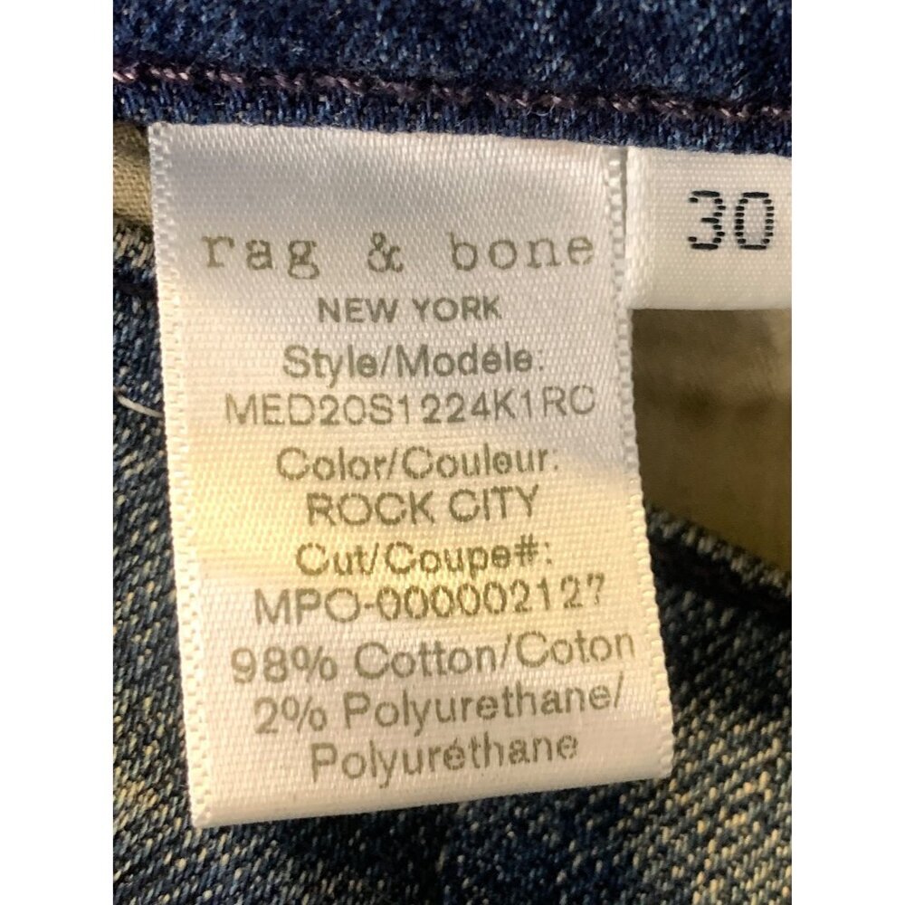 Rag & Bone Mens Slim Fit Rock City Jeans Size 30 Denim Skinny Modern Semi EUC - Picture 4 of 5